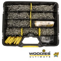 Woodies Ultimate Schrauben TORX Sortimentskoffer Senkkopf Edelstahl incl. Bits