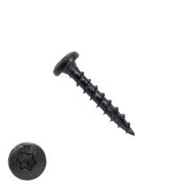 Woodies Zylinderkopfschrauben Blackline TORX-20 4x30mm 200 Stück 