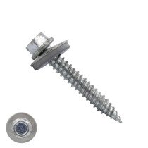 Dünnblechschrauben Edelstahl A2 4,5x25mm mit bimetall Dichtring 14mm 100 Stück 