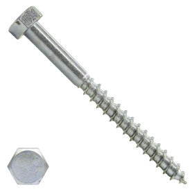 Schlüsselschrauben M10 verzinkt 10x120mm Din571 50 Stück