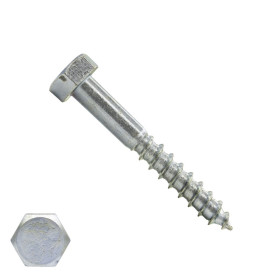 Schlüsselschrauben M5 verzinkt 5x50mm Din571 200 Stück