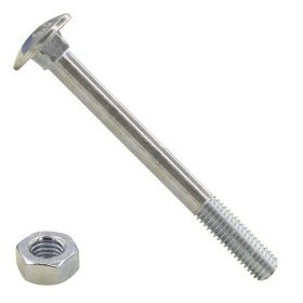 Schlossschrauben  M6 x 120mm verzinkt Din603  mit Muttern 25 Stück