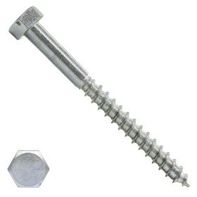 Schlüsselschrauben M10 verzinkt 10x120mm Din571 50 Stück