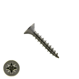 Spanplattenschrauben 3x25mm Edelstahl A2 Senkkopf POZI-1 500 Stück