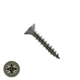 Spanplattenschrauben 3x30mm Edelstahl A2 Senkkopf POZI-1 500 Stück