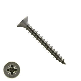 Spanplattenschrauben 4x45mm Edelstahl A2 Senkkopf POZI-2 200 Stück