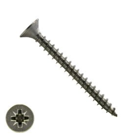 Spanplattenschrauben 6x50mm Edelstahl A2 Senkkopf POZI-3 100 Stück
