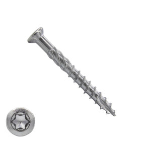 Terrassenschrauben 5x40mm Edelstahl C1 Fräskopf TORX 100 Stück