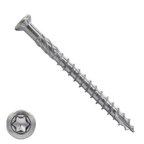 Terrassenschrauben 5x80mm Edelstahl C1 Fräskopf TORX 100 Stück