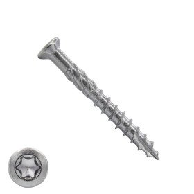 Terrassenschrauben 5x40mm Edelstahl C1 Fräskopf TORX 100 Stück